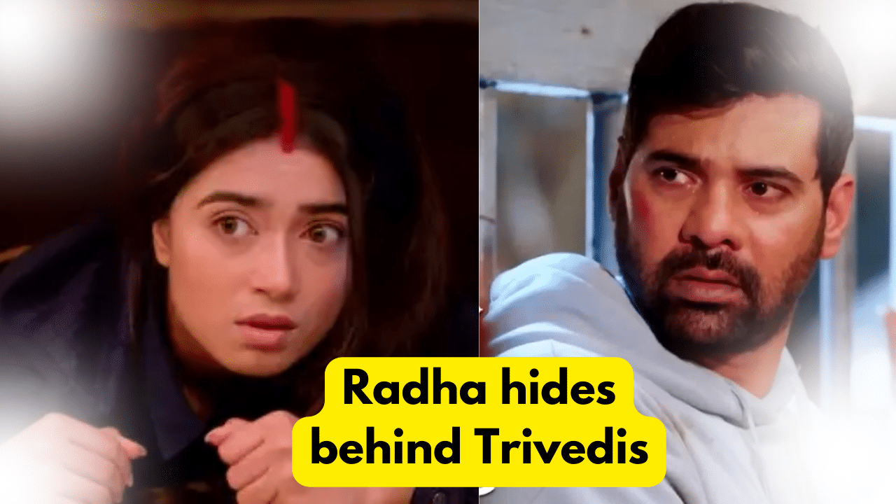 Radha Mohan 28th August 2023 Written Update: Radha hides behind Trivedis 1 Radha Mohan 28th August 2023 Written Update