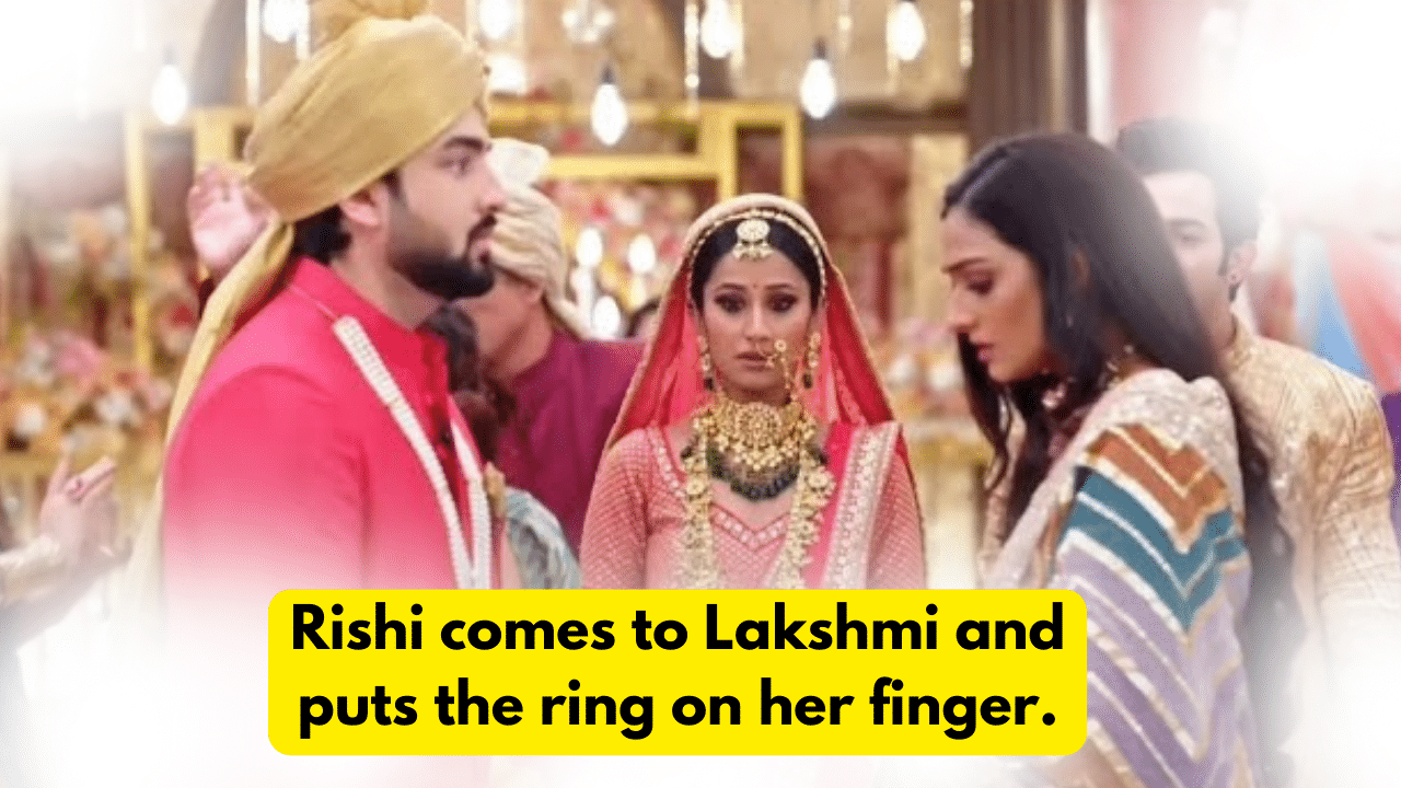 BhagyaLakshmi 22nd September 2023 Written Update: Rishi comes to Lakshmi and puts the ring on her finger. 1 BhagyaLakshmi 22nd September 2023 Written Update