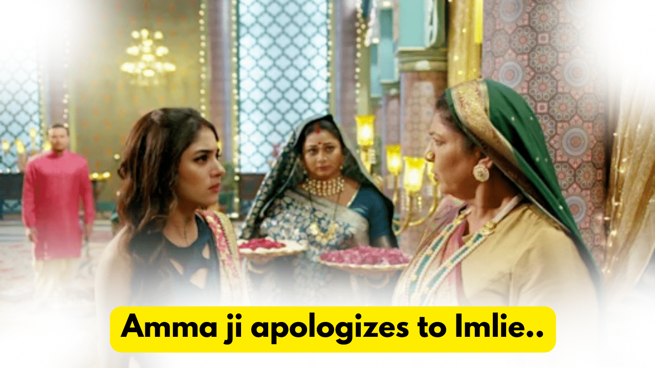 Imlie 26th November 2023 Written Update: Amma ji apologizes to Imlie. 1 Imlie 26th November 2023 Written Update