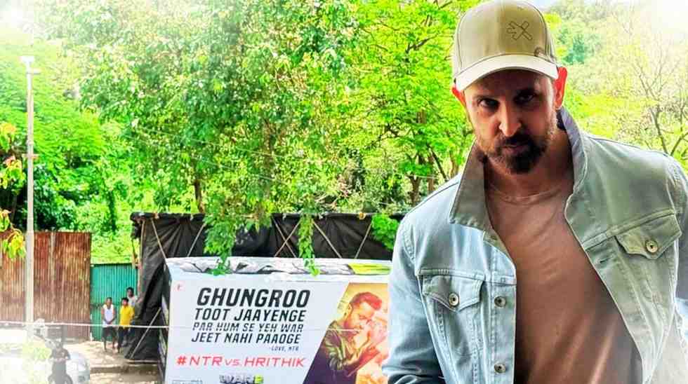 Jr NTR Strikes Back at Hrithik Roshan’s Billboard Challenge: “The Real War Begins On August 14th” 2 Hrithik Roshan